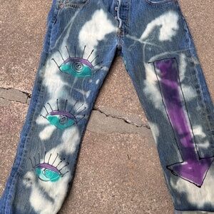 Hand Painted Levi’s 501 32/3